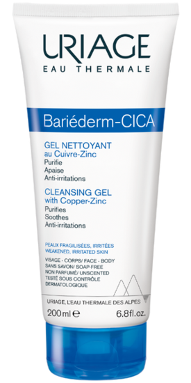BARIEDERM CICA GEL NETTOYANT 200 ML