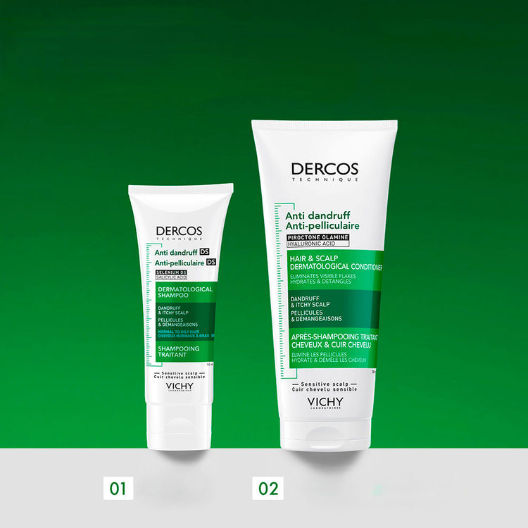 Vichy Dercos Shampoing antipelliculaire Vichy Dercos pour cheveux gras 95 ml