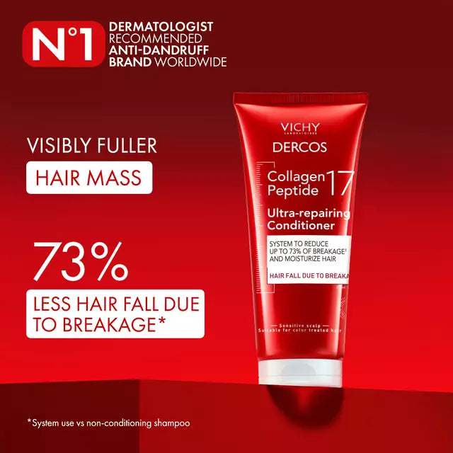Vichy Dercos Après-shampoing ultra-réparateur Dercos Collagen Peptide 17