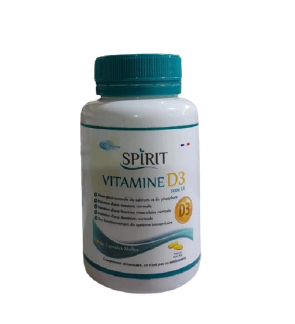 Spirit Vitamine D3 60 Capsules