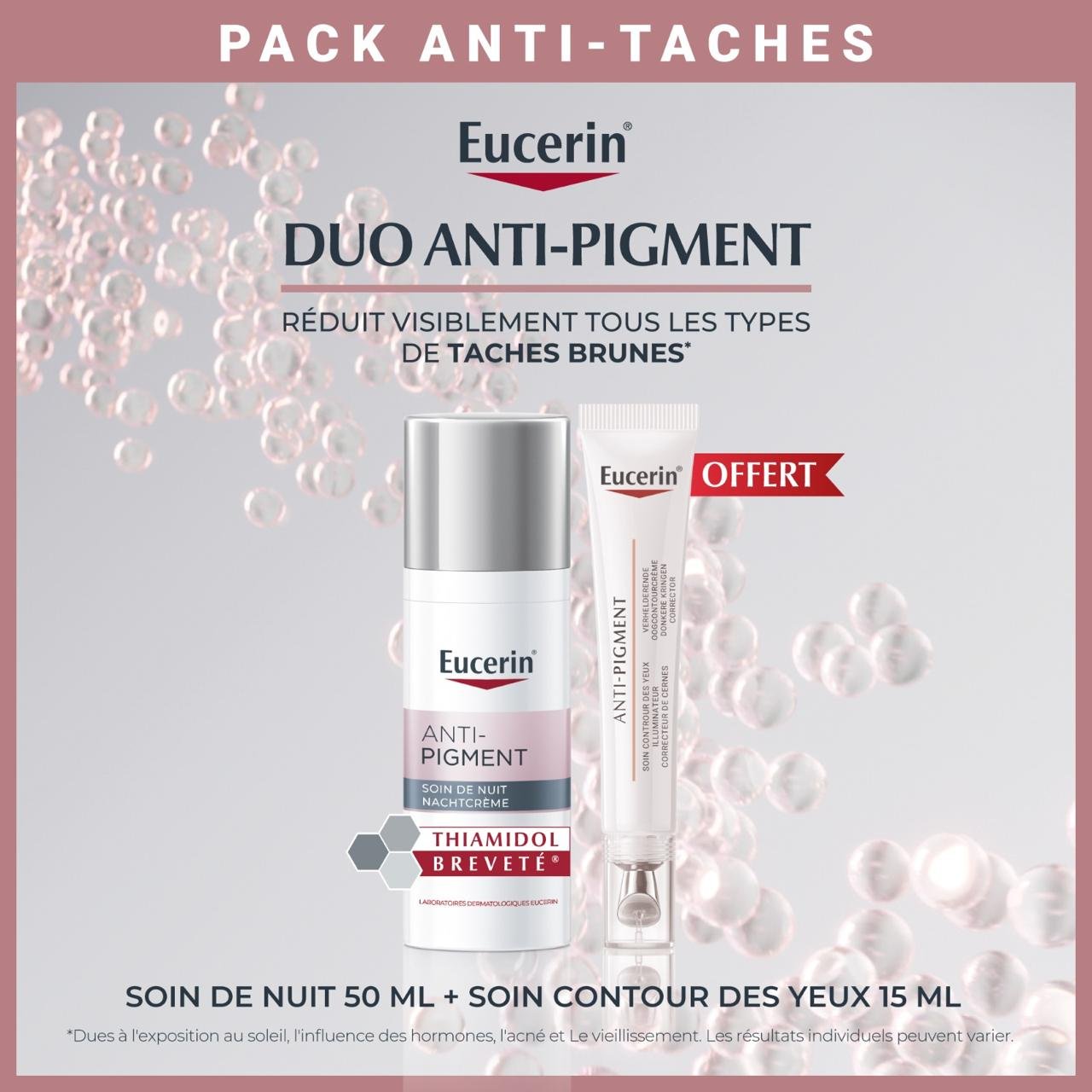 EUCERIN ANTI PIGMENT SOIN DE NUIT  + CONTOUR YEUX AP