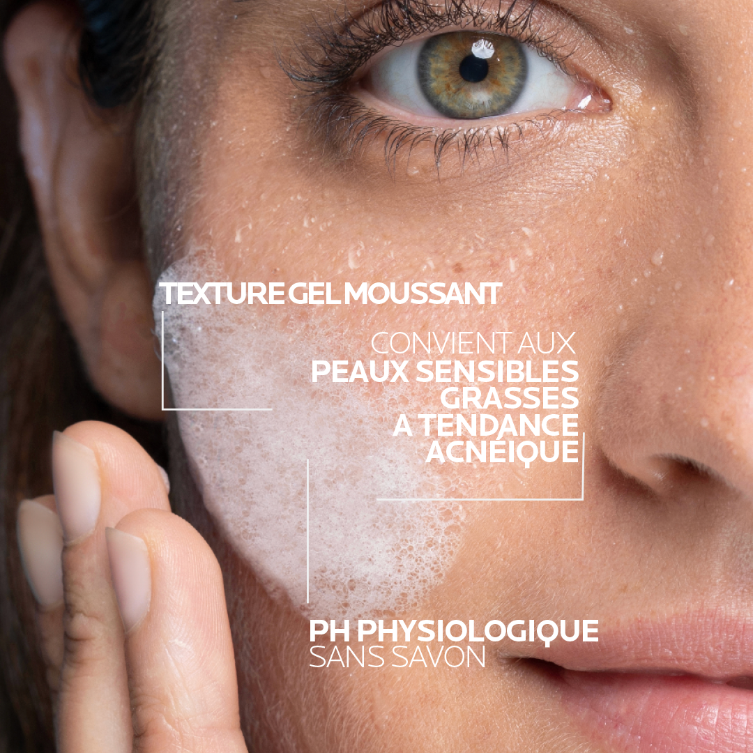 La Roche Posay Effaclar +M Gel Moussant Purifiant Nettoyant | Peaux grasses à tendance acnéique |200ML