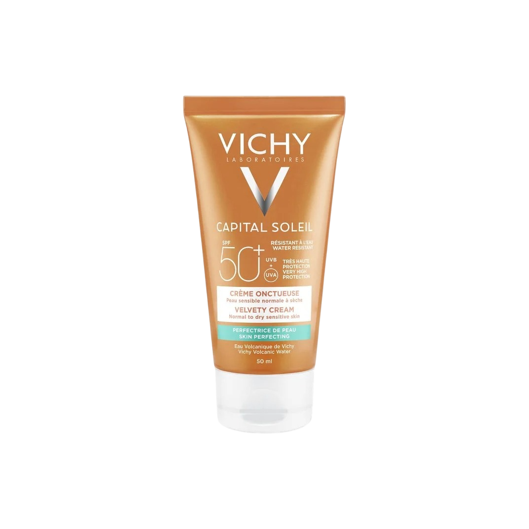 Vichy Capital Soleil Crème Onctueuse SPF50+ Peau Sensible Normale à Sèche | 50ml
